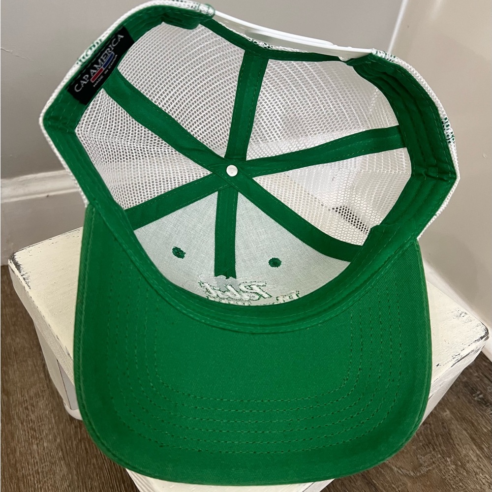 Pabst Blue Ribbon Green and White Hat - Picture 6 of 7